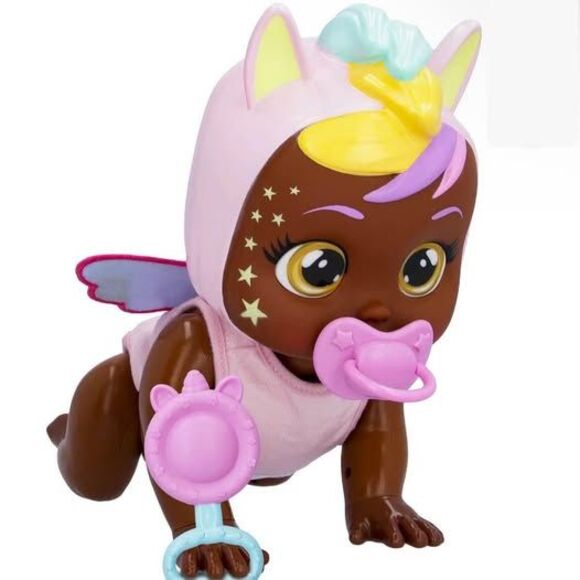 NEW Cry Babies Baby Doll- Realistic Tears, Giggles, Over 30  Baby Sounds - Picture 2 of 8